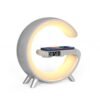 G-Shaped LED Lamp with Bluetooth Speaker & Wireless Charger