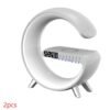 G-Shaped LED Lamp with Bluetooth Speaker & Wireless Charger