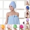 Women's Hair Dryer Cap - Absorbent Drying Towel