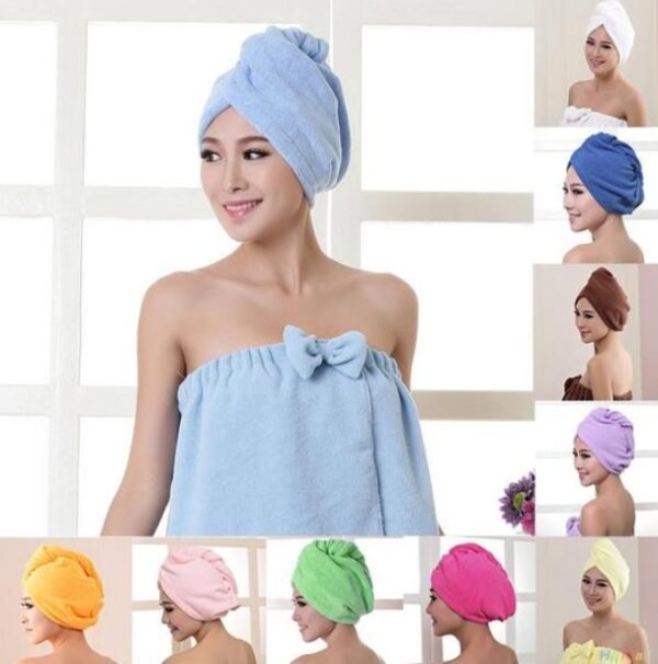 Women's Hair Dryer Cap - Absorbent Drying Towel