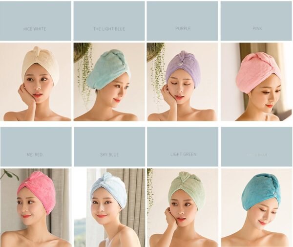 Women's Hair Dryer Cap - Absorbent Drying Towel