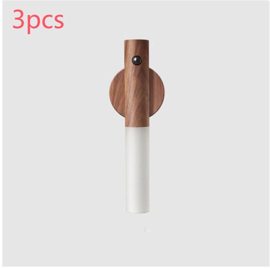 Magnetic LED Motion Sensor Night Light – Wood