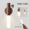 Magnetic LED Motion Sensor Night Light – Wood